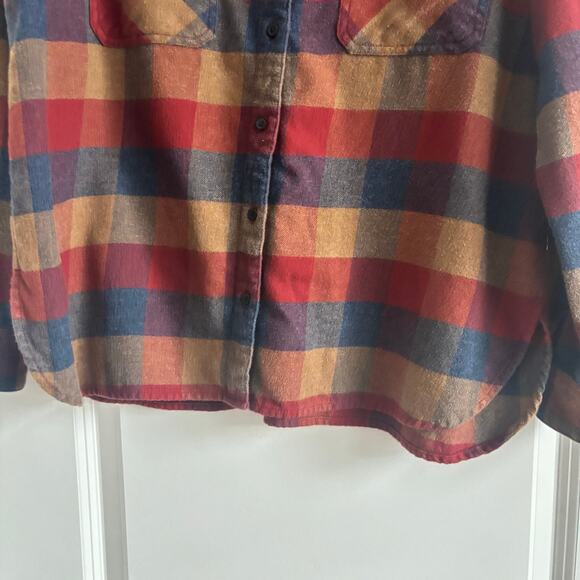 Pendleton Men’s Plaid Fall Fleece Button Down Long Sleeve Sz L Cotton Western - Picture 4 of 10